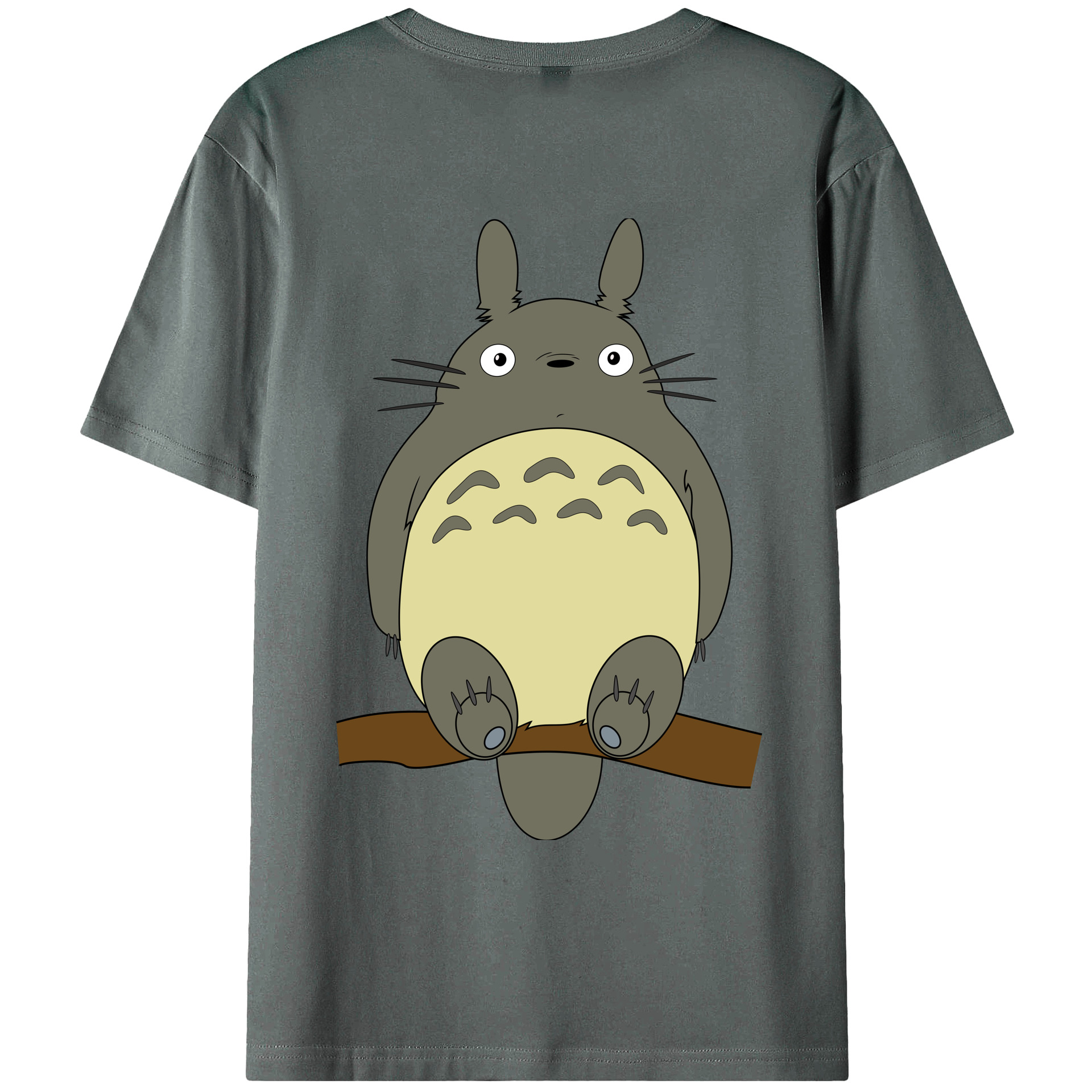 （画像用） となりのトトロ 草壁メイ 草壁サツキ My Neighbor Totoro Satsuki Kusakabe Mei Kusakabe 綿100％ メンズ半袖Tシャツ（バックプリント） 通気性